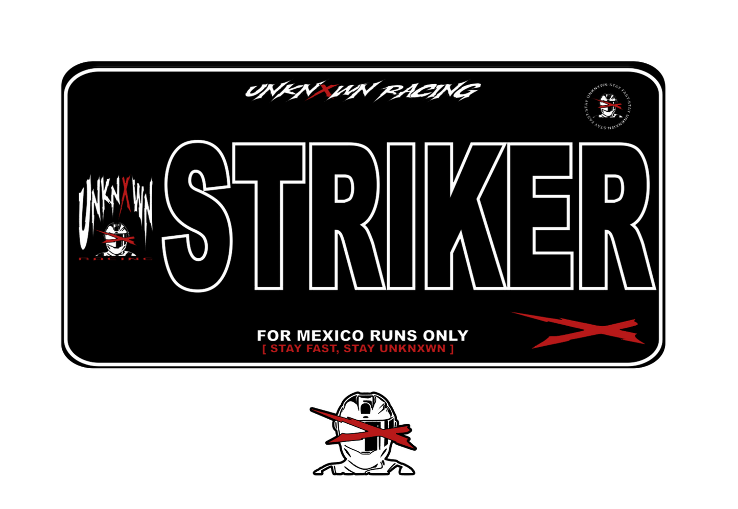 “STRIKER” plate