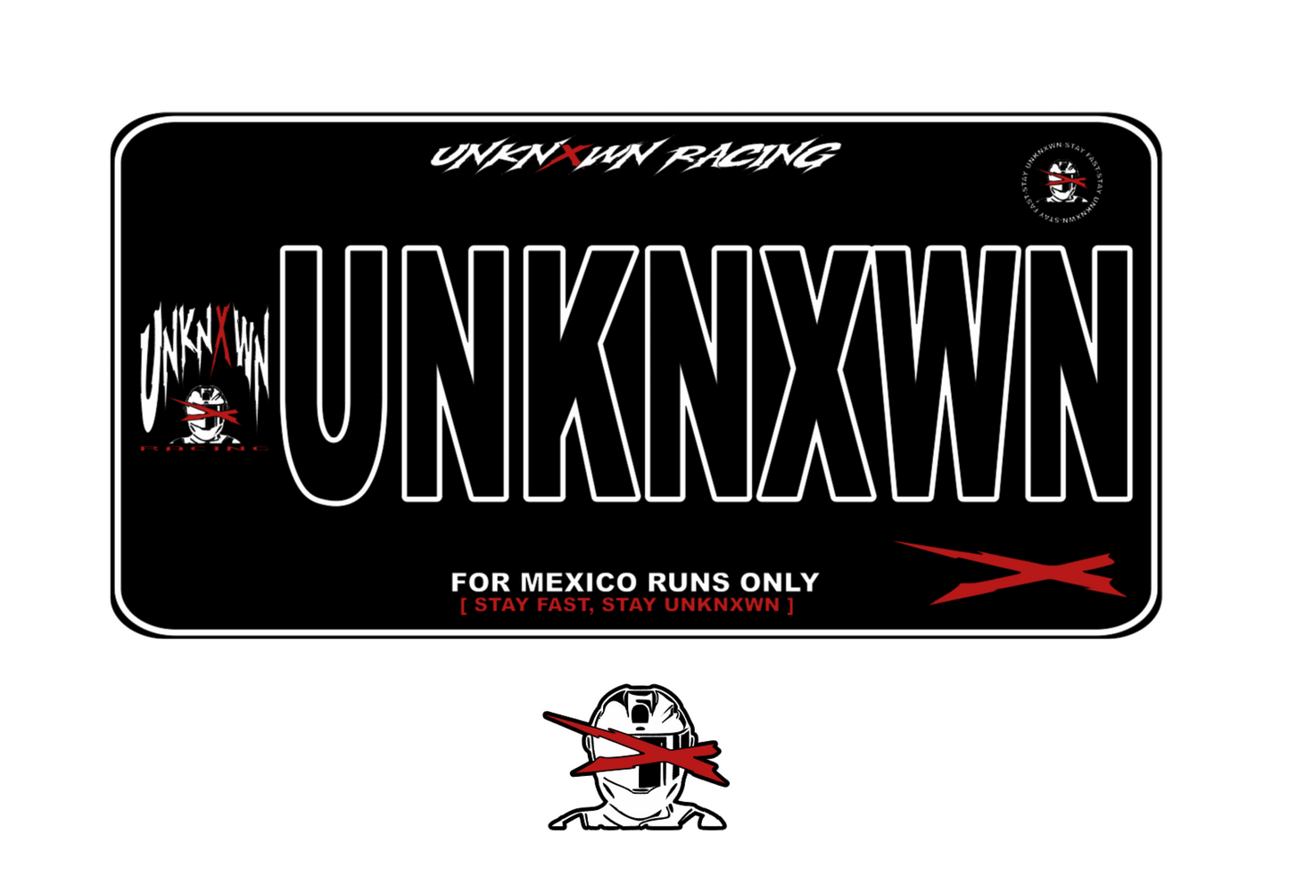 “UNKNXWN” Plate