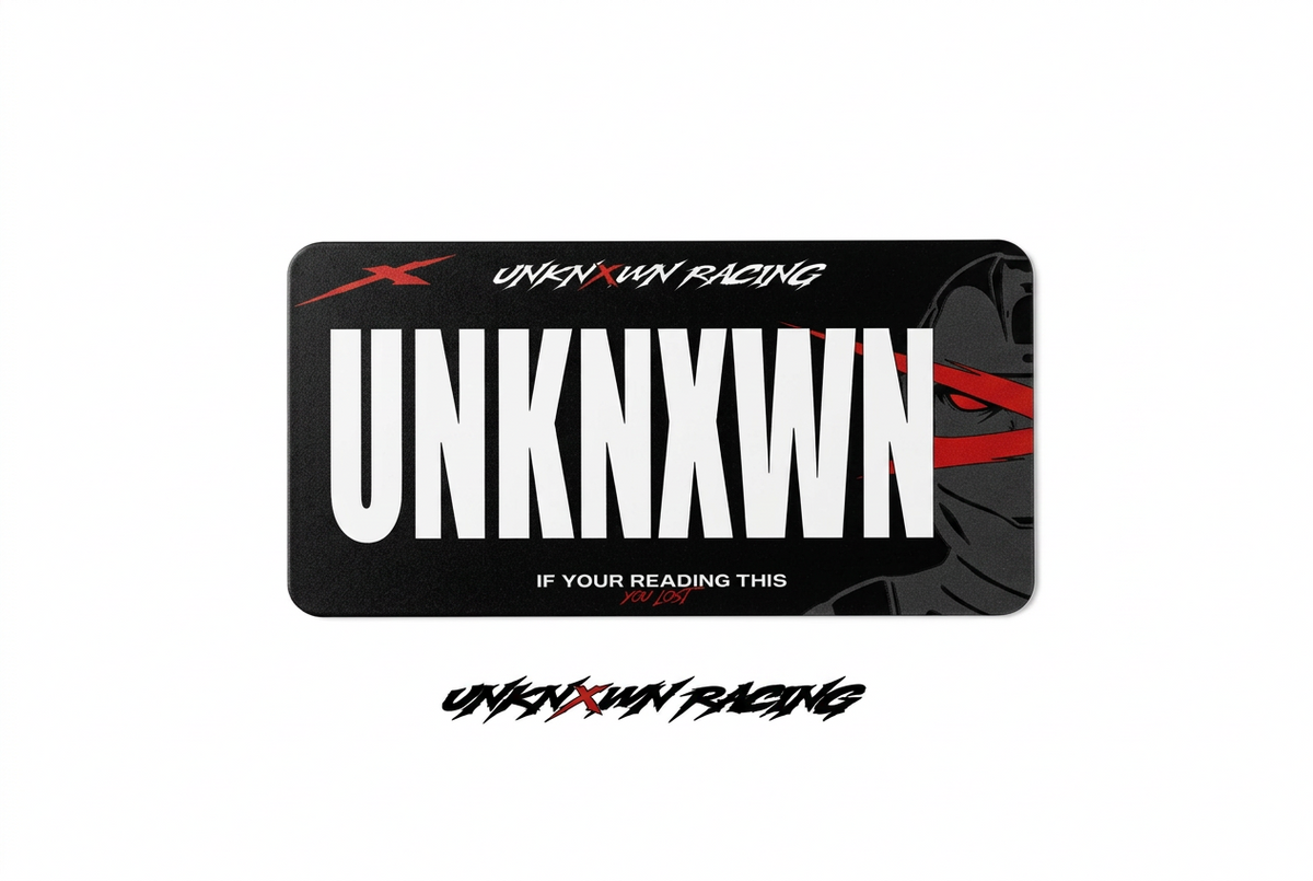 “UNKNXWN” plate
