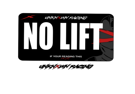 “NO LIFT” Bike plate