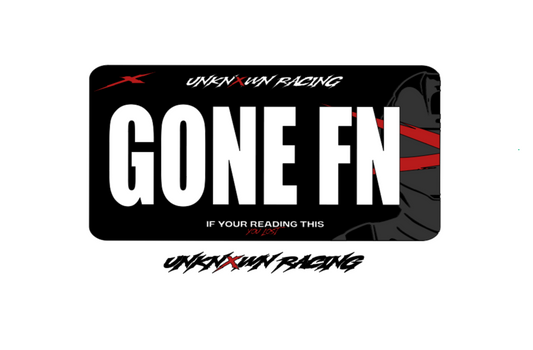 “GONE FN” Bike plate